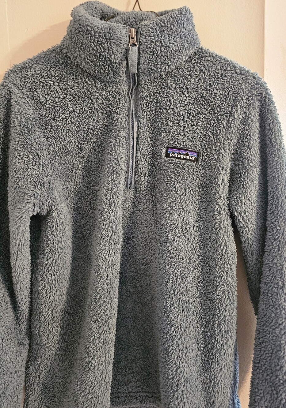 Patagonia Green Blue High-Pile 1/4 Zip Fleece Pullover